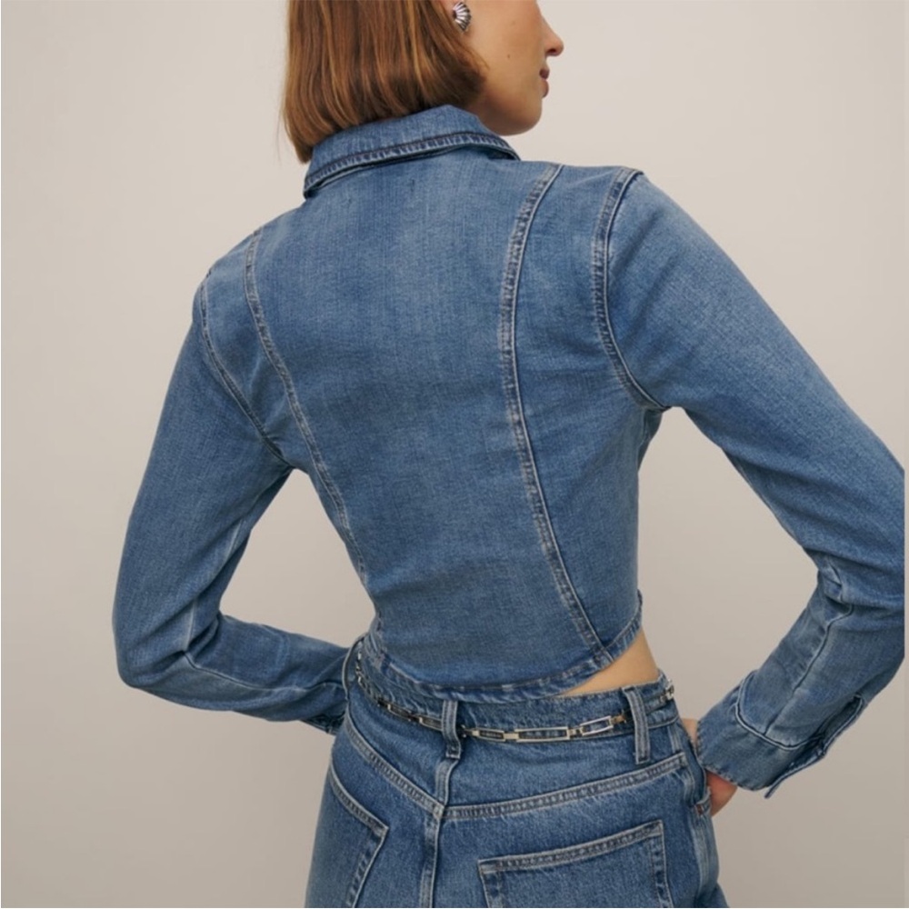 reformation Isa Denim Shirt - Picture 5 of 11